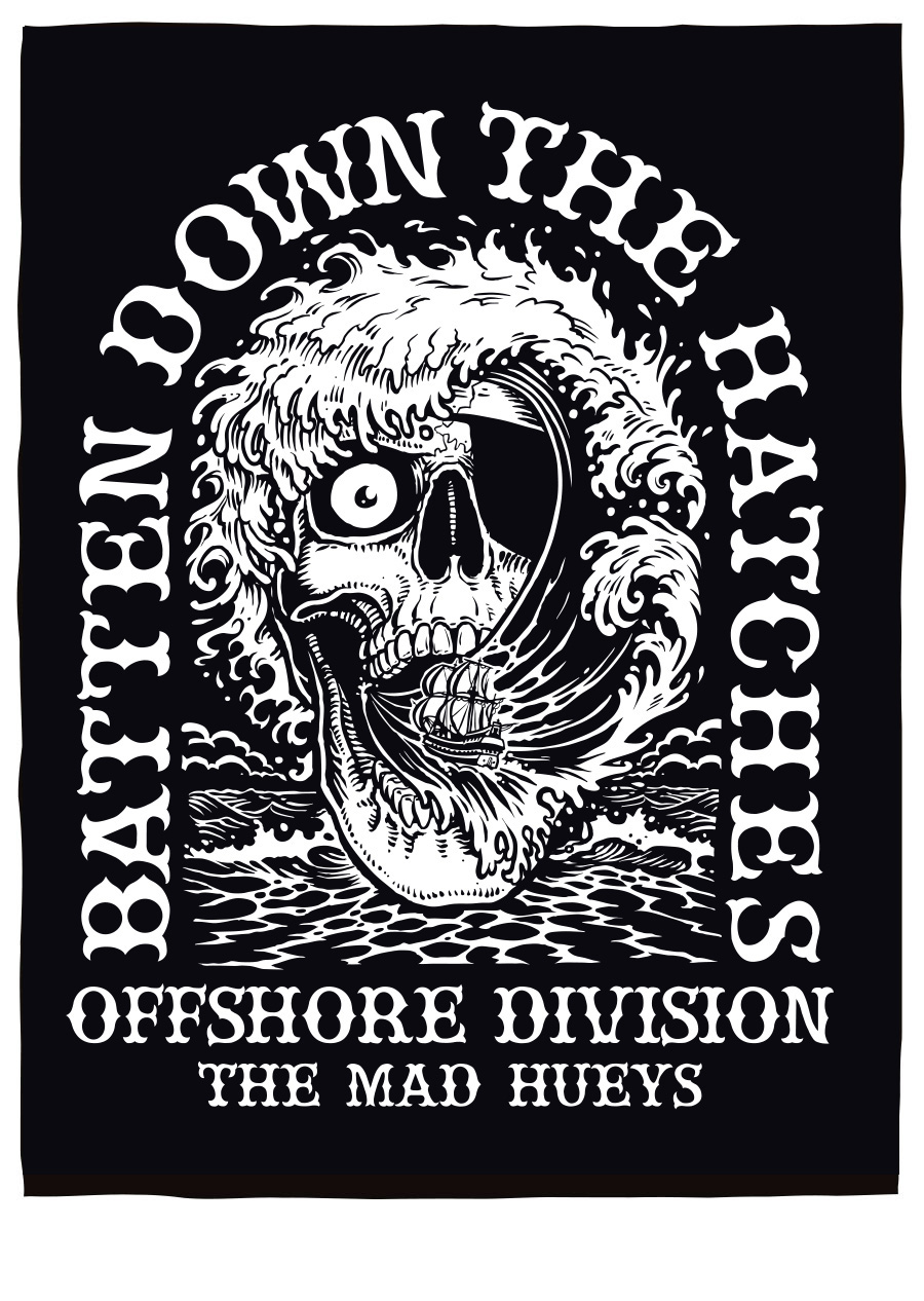 Mad Hueys Offshore Division Tee – Marty Schneider Art